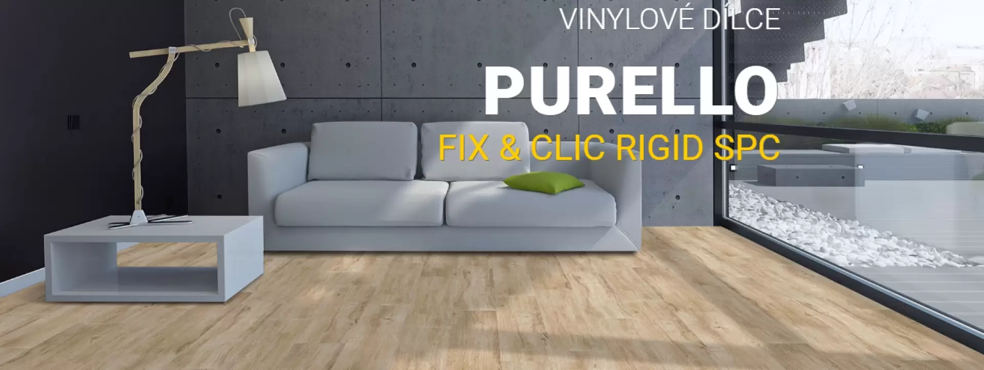 Vinylové dílce-PURELLO CLIC 30 V silento RIGID SPC Uniclic
